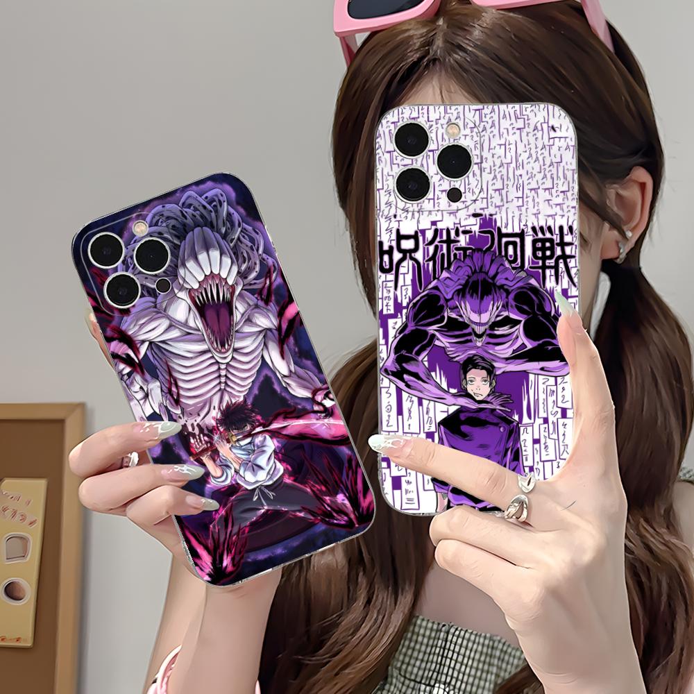 Jujutsu Kaisen Yuta Okkotsu Phone Case for iPhone 17 16 15 14 13 12 11 X XR XS Air Pro Max Plus Mini Clear Colorful Cover Pretty