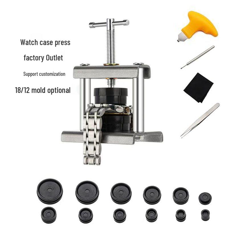 Portable Watch Back Cover Press Repair Tool Set