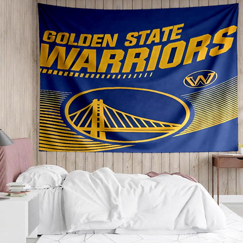 Golden State Warriors logo Tapestry for Bedroom Aesthetic Classroom Tapestries Wall Hanging for Living Room Dorm Office,Ideal Creative Gift