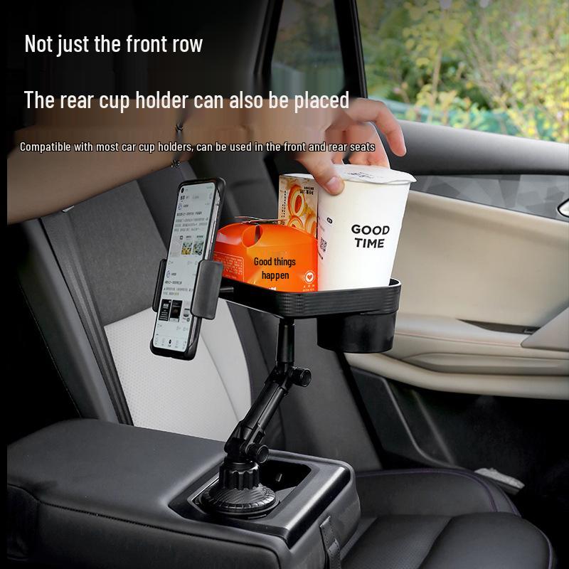 Multifunktionaler Auto-Becherhalter & Tisch mit Handyhalterung