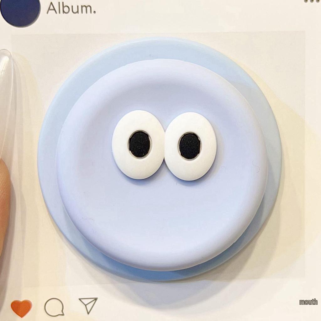 Dopamine Cartoon Eyes MagSafe Silicone Stand with Retractable Airbag