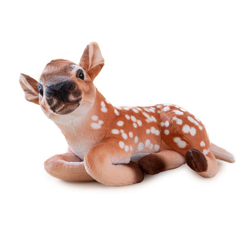 Cute simulation deer doll plush toy elk sika deer doll children's soothing doll