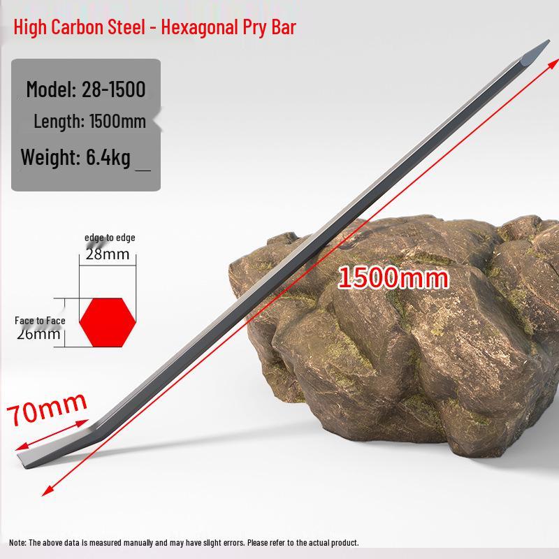 Multifunctional Heavy-Duty Steel Pry Bar with Free Shipping