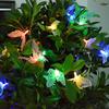 Solar fiber butterfly light string LED outdoor waterproof rainbow light garden courtyard decoration light