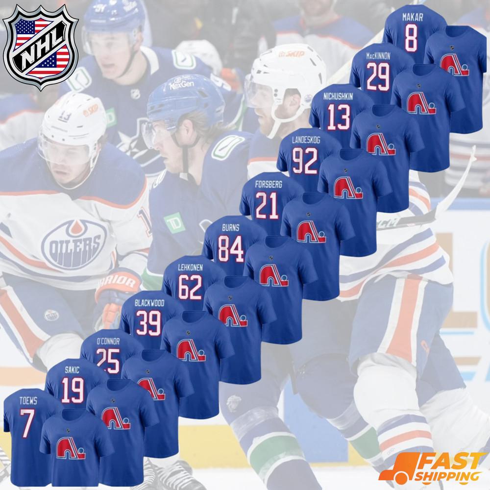 БЫСТРАЯ ДОСТАВКА! Футболка с именем и номером игрока Colorado Avalanche 2025 Подарок для фанатов Унисекс XL
