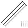 Window Grille 174 X 45 Cm Powder Coated Steel Black