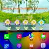 Creative Car Ornaments Shaking Head Cute Fresh Sunflower Center Console Rearview Mirror Ornaments Car Accessories Ladies Gifts