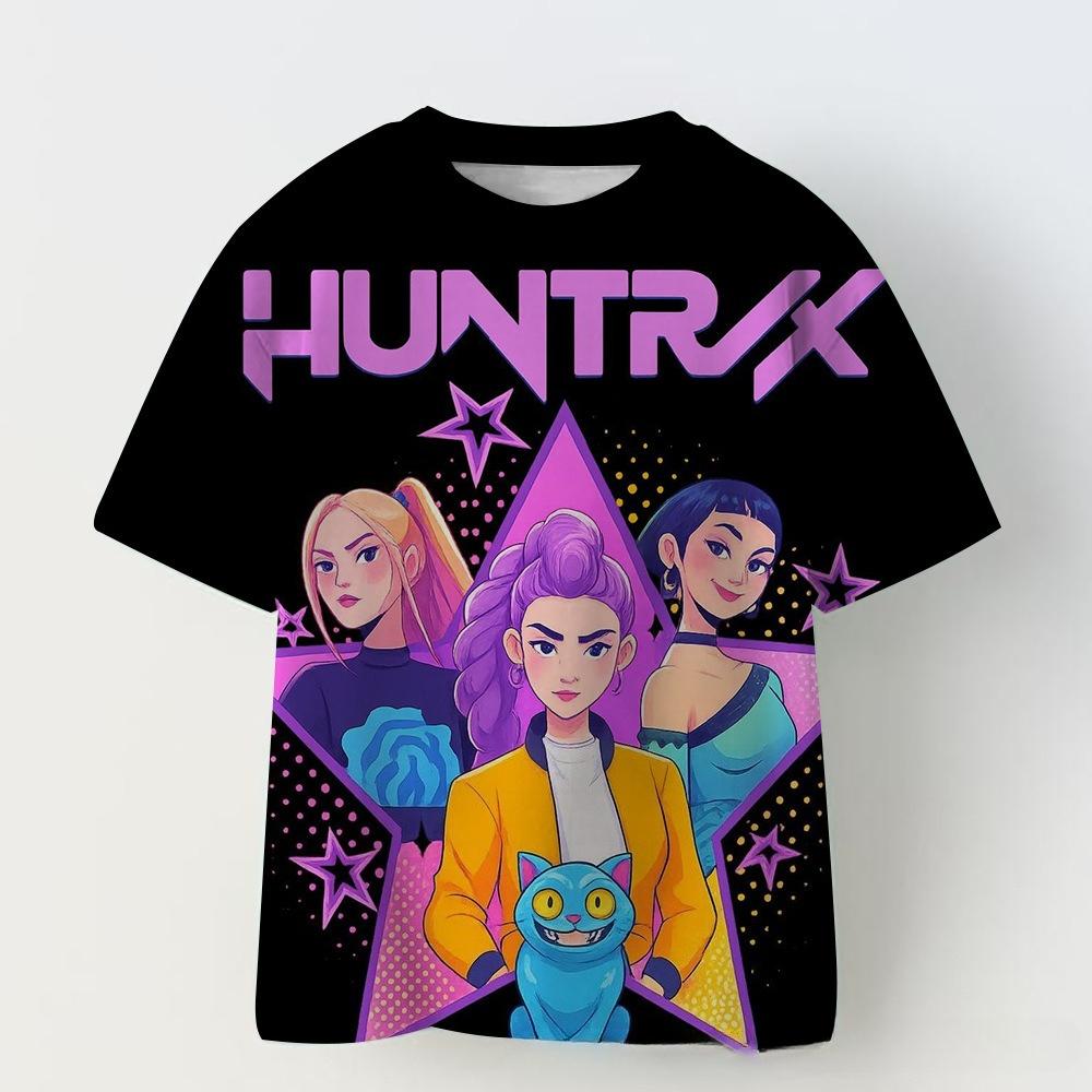 Casual Comfort Top Fashion Printed Short Sleeve Loose T-Shirts Girls