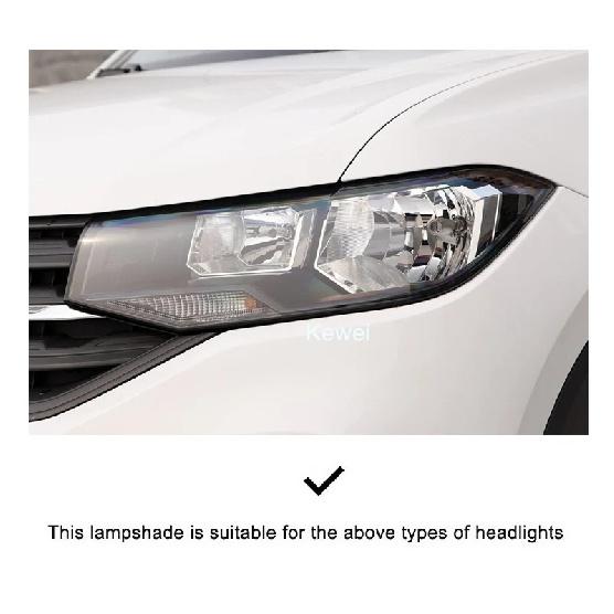 For VW Volkswagen T-Cross 2018 - 2023 Headlight Cover Car Headlamp Glass Lens Lamp Shell Replace Original Lampshade