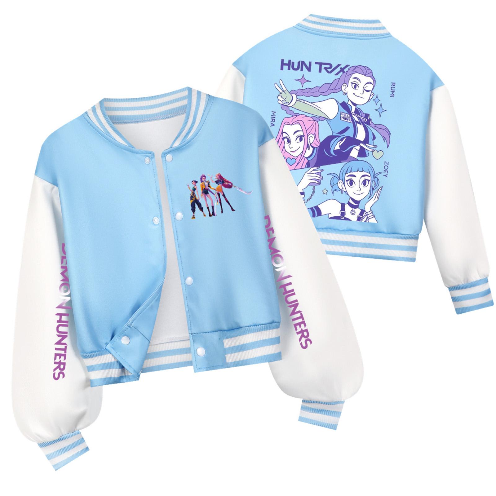 

Kids Long Sleeve Round Neck Printed Casual Top 160 небо синє кольору