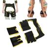 Slimming Belt Fat Burning Abdomen Hips Leg Trainer Workout Belt with 2pcs Arm SleeveL XL