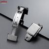 16mm 18mm 20mm Stainless Steel Watch Buckle Double Click Butterfly Watch Clasp Replacement Folding Buckle for Rubber Watch Strap