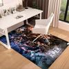 1PC Red Black Apex Rug Game Carpet, Floor Mat for Bedroom Living Room Entryway Rug, Home Decor Idea Gift for Christmas birthday