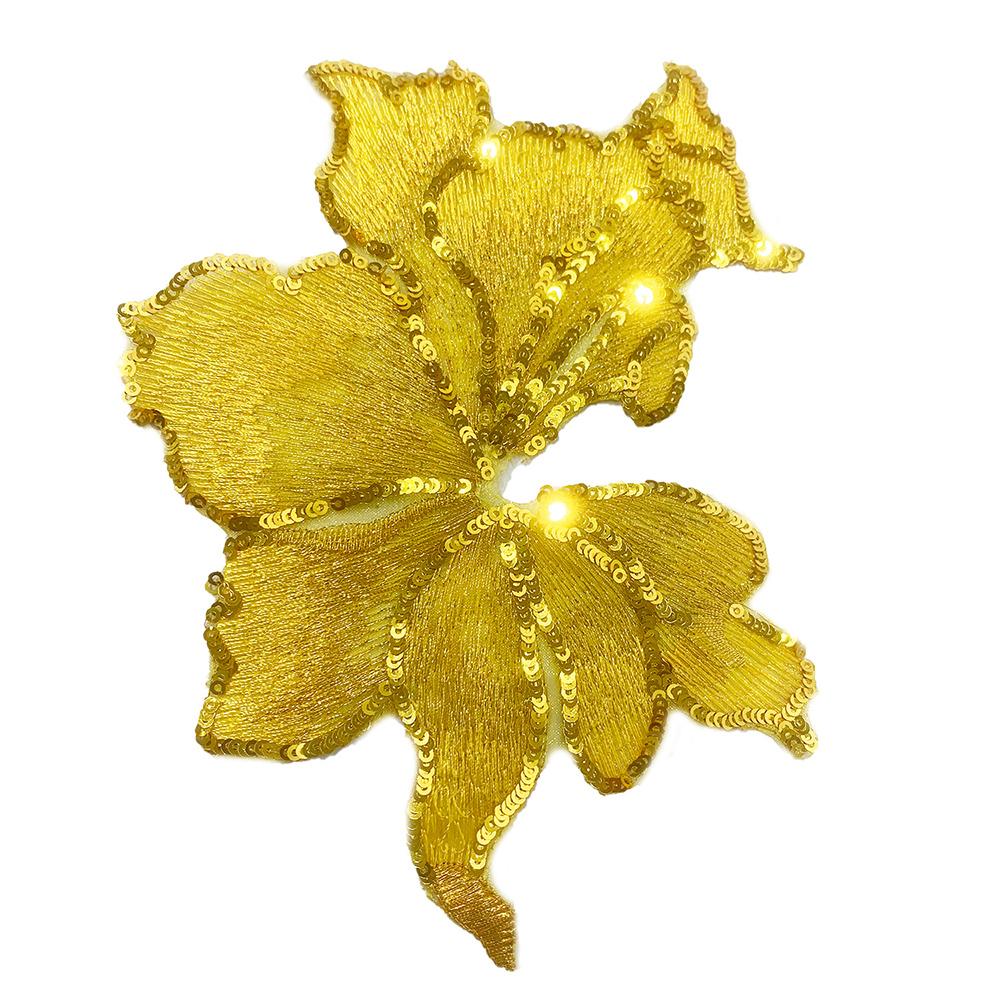 1Pc Embroidery Flower Sew On Patch Applique Lace Fabric DIY Dress Hat Bag Jeans Clothing Decor