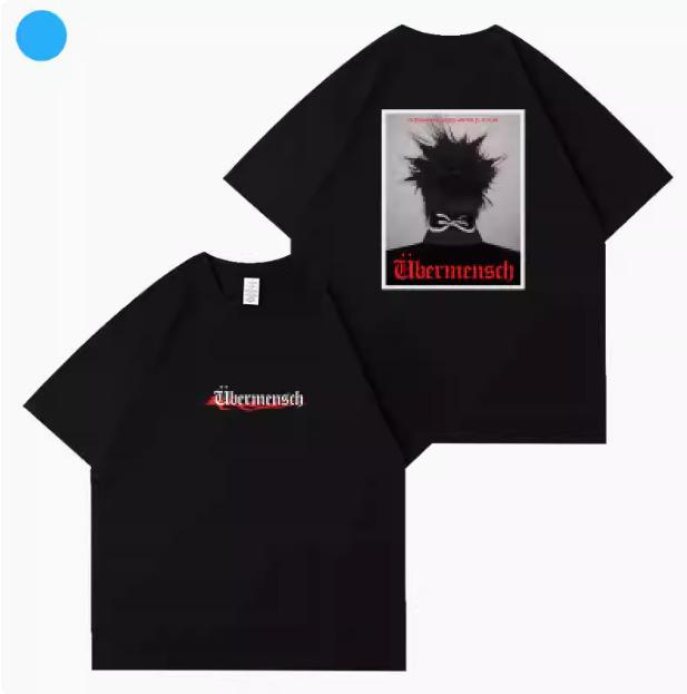 G Dragon UberUnisexsch Konzert T-Shirt Unisex Damen Kpop Mode Print Baumwoll-T-Shirt Sommer Kurzarm-T-Shirts Trend Lockere Kleidung