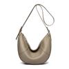 Fashion Hobos 100% Genuine Leather Soft Skin Women Shoulder Bag Classic Elegant Cowhide Lady Crossbody Purse Tote Luxury Handbag