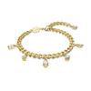 Dextera Edelstein-Inlay Anhänger Armband Damen Armbänder Gold 5665830