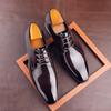 Mode Nieuwe Gentleman Business Oxford Schoenen Heren Puntige Spiegel Lakleer Formeel Bruiloft Prom Kleding Homecoming Schoeisel Zapatos