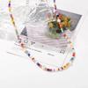 Women's Clavicle Necklace Set: White Rice Beads, ABS Pearl, Shell, Soft Clay Flower, Cherry Pendant
