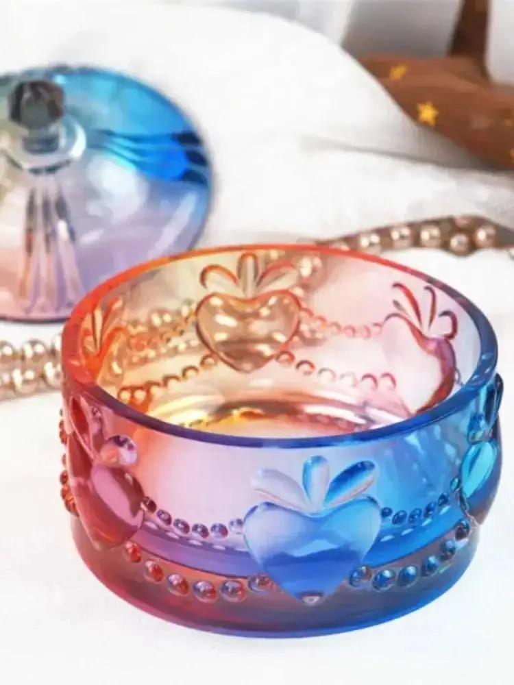 New Useful Diy Crystal Epoxy Resin Storage Box Mold Cute Love Cup Jewelry Box Mirror Silicone Mold Silicon Mold Art Baking Mold