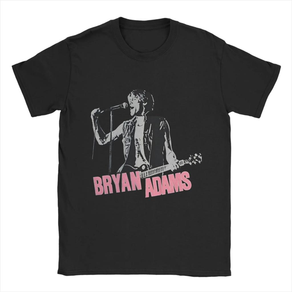 Casual T Shirt Summer New Popular Bryan Adams Hippie T Shirts Cotton Tee Shirt for Mens Y2K Fun Print Short Sleeve Top Tees