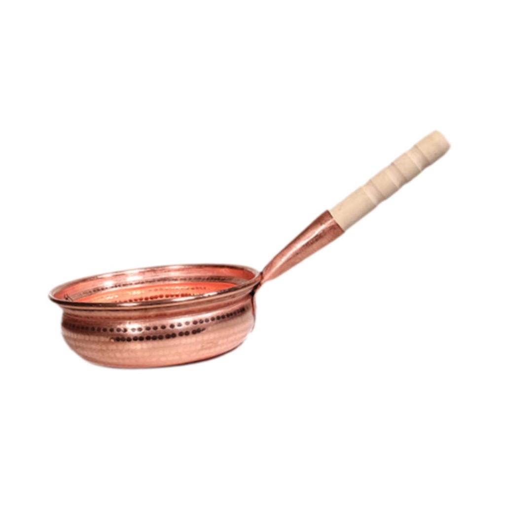 Copper Pot Multipurpose Portable Ergonomic Handle Easy Cleaning Noodle Pot Soup Pot for Household Home Kitchen Cooking Camping