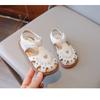 New summer embroidered closed-toe soft sole sandals, trendy Chinese style shoes for girls
