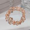 Elegante Bracciale Principessa con Fiocco, Cristalli K9 Brillanti e Dolce Ametista – Design Fairy Niche per Donne