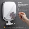 TAILI Shower Mirror Fogl with Razor Holder for Shaving Anti Fog Bath Mirror with Powerful Suction NODrilling Removable Shatterp