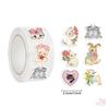 500Pcs/Roll Retro Animals Aesthetics Kids Rewards Stickers - DIY Scrapbooks Album Decor Sealing Label Decals