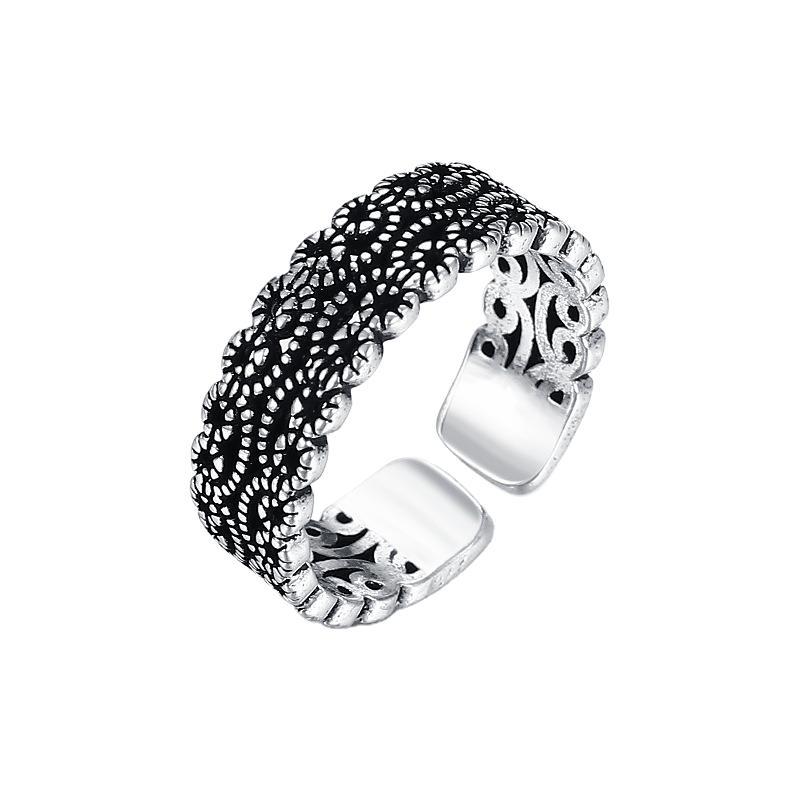 Opening Vintage Ring Female Simple Cold Wind Adjustable Index Finger Ring Small Fresh Personalized Finger Ring