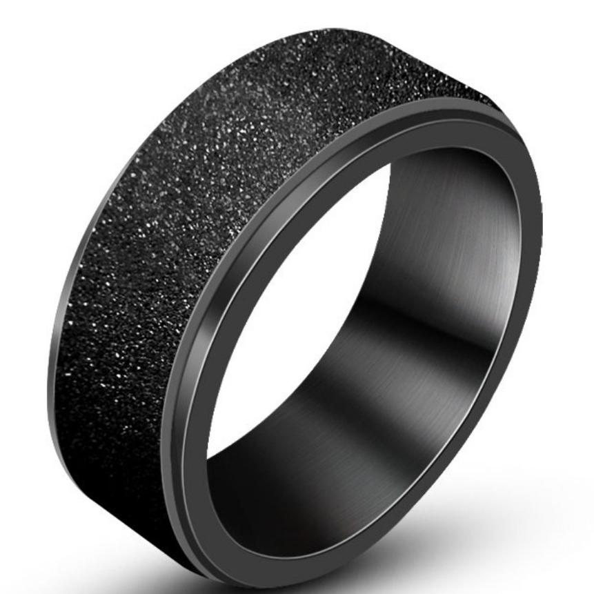 Fashion Jewelry Finger Rings Black Stainless Steel Cross Men Ring Jesus Holy Bible Religion Jewelry Gift for Man