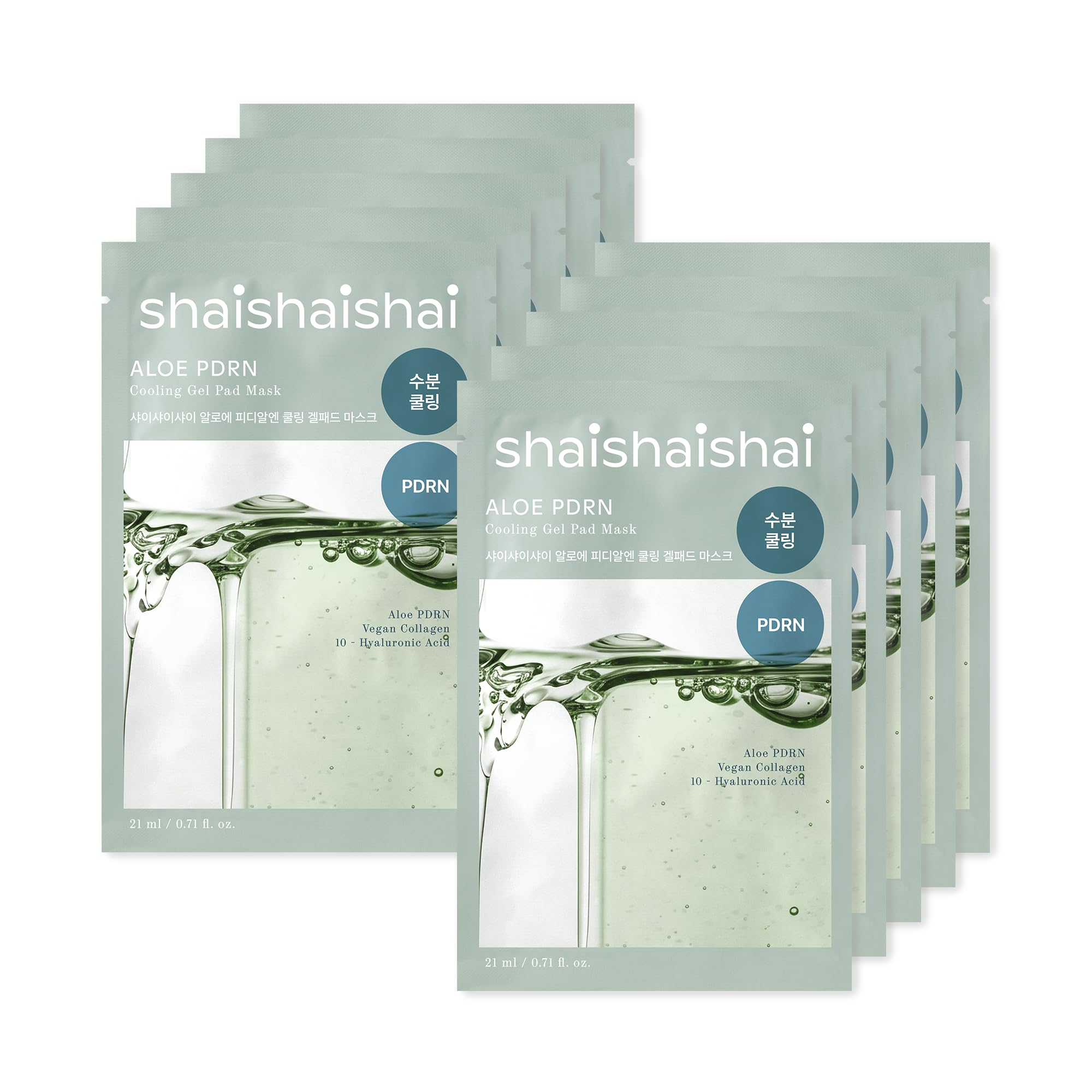

shaishaishai Face Pack Aloe PDRN Cooling Gel Pad Mask (10pcs)