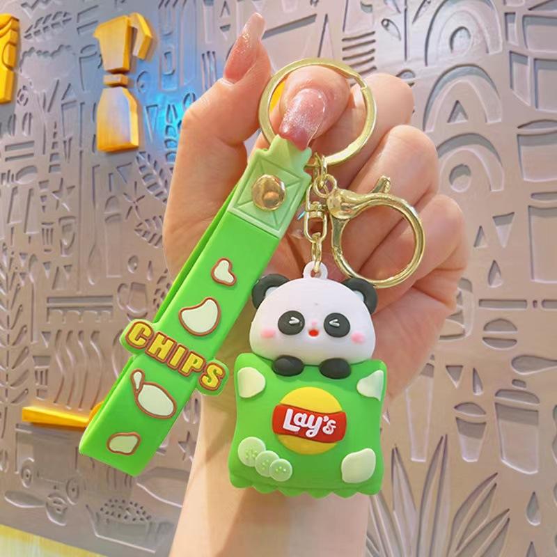 Cute Potato Chips, Small Animals, Keychain Pendant, Cartoon Doll, Doll Keychain, Small Gift, Schoolbag Pendant.