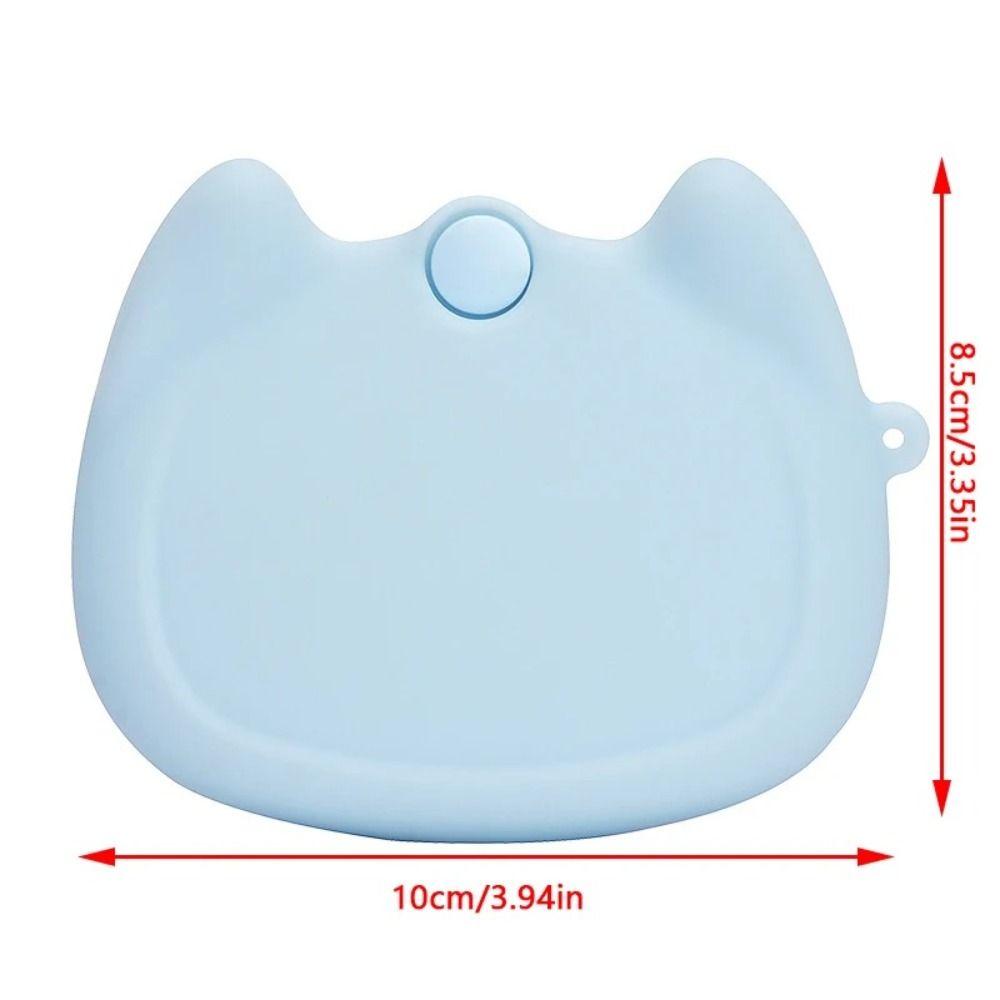 Soft Denture Storage Box Cartoon Cat False Teeth Protective Case  Tooth Care Tool