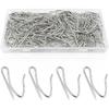 100 Pack Metal Curtain Hooks Stainless Steel Drapery P for Pinch Pleat Curta Pin-On Drapery Hook for Window Curtain Door Curtain Shower Curtain