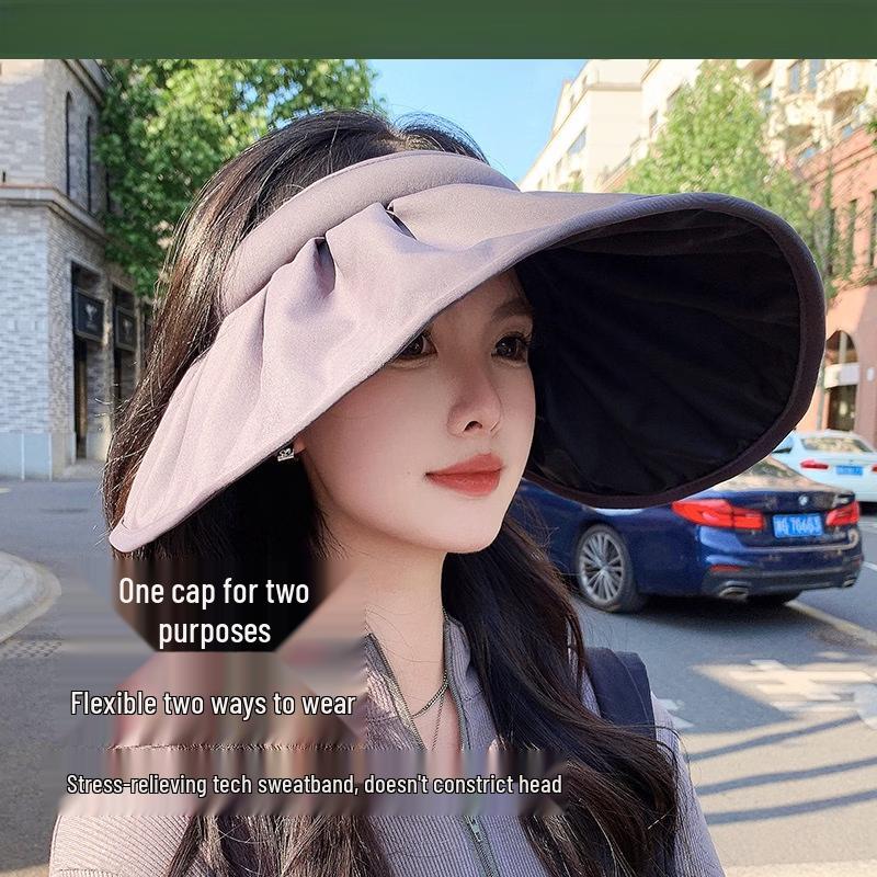UOSU Women's Ice Silk UV Protection Visor Hat
