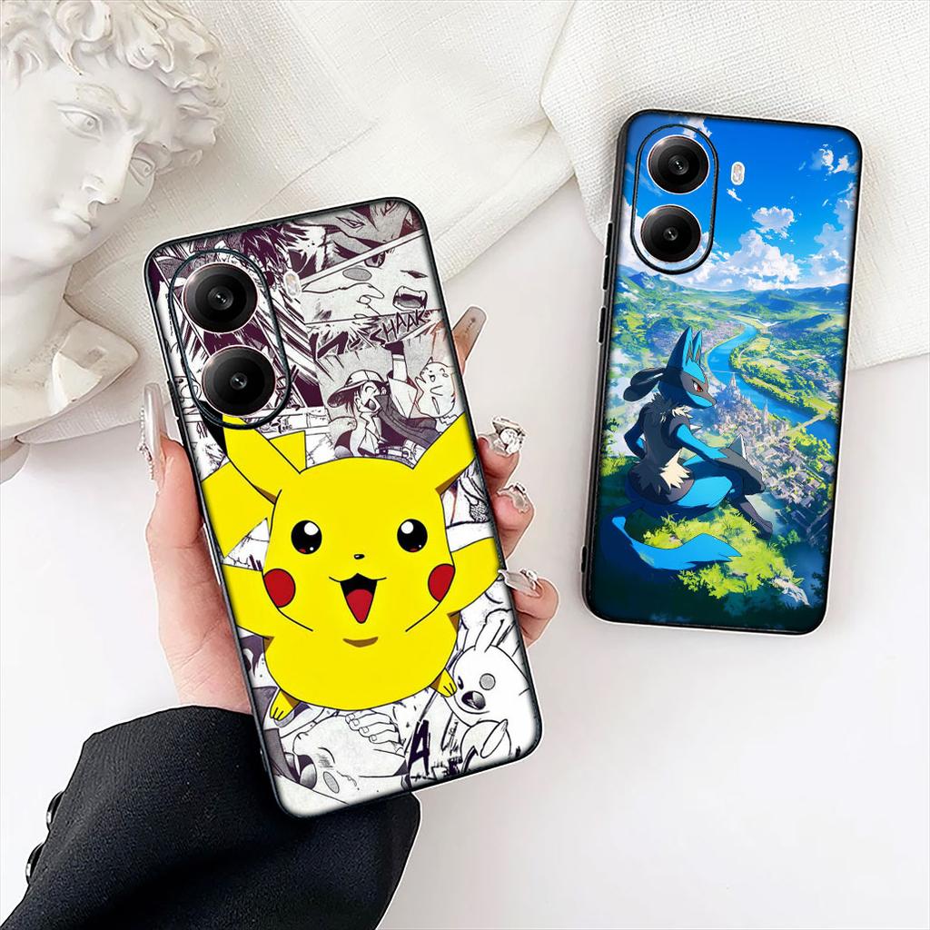 Cute P-Pikachus Charmander P-Pokemons Phone Case for Xiaomi Redmi Note 12 11 10 A3 Pro 10A 10C 12C Note12 5G Protective Cover