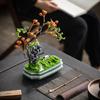 Chinese Style Flower Bonsai Decoration Ornaments For Indoor Study, Living Room Decoration Home Soft Decoration Handicrafts