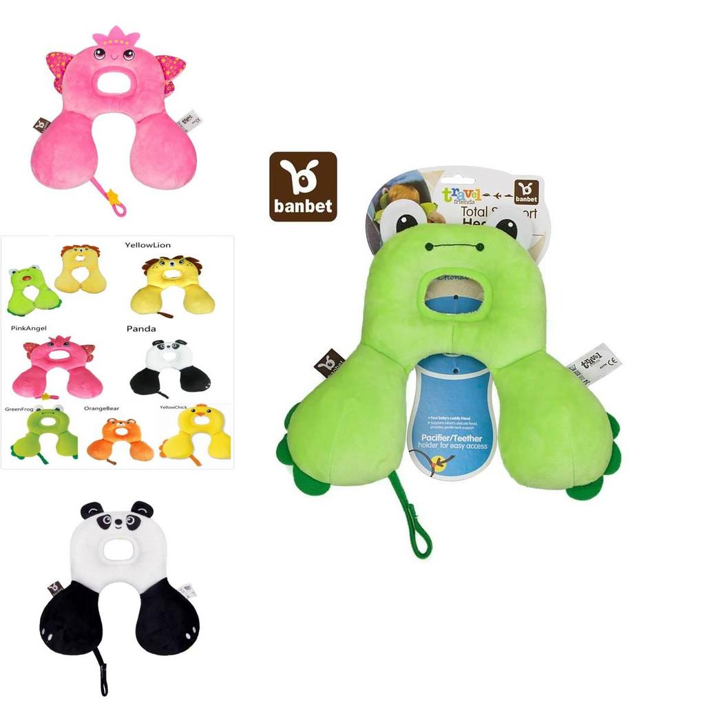 Baby Car Neck Pillow With Cartoon Animal Designs For Comfort And Protection