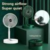 2025 Desktop Foldable Retractable Small Fan Mini Portable Charging USB Home Low Noise High Duration Standby Mini Electric Fan