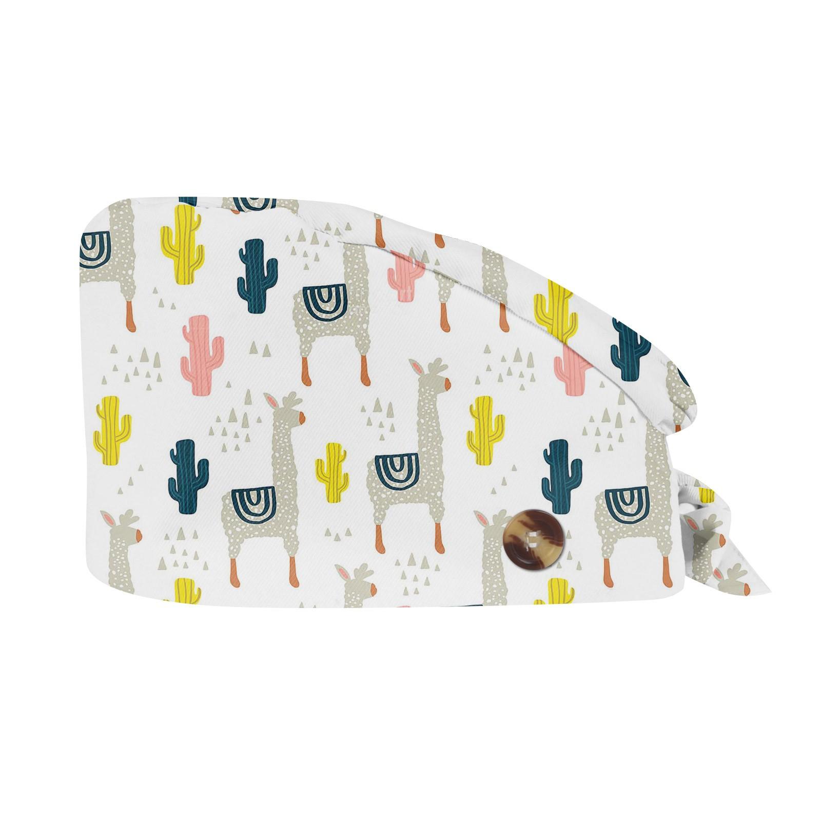 

Модная рабочая шапка с принтом мелких животных, повседневная, стираемая, кепка-мешок One Size жёлтый