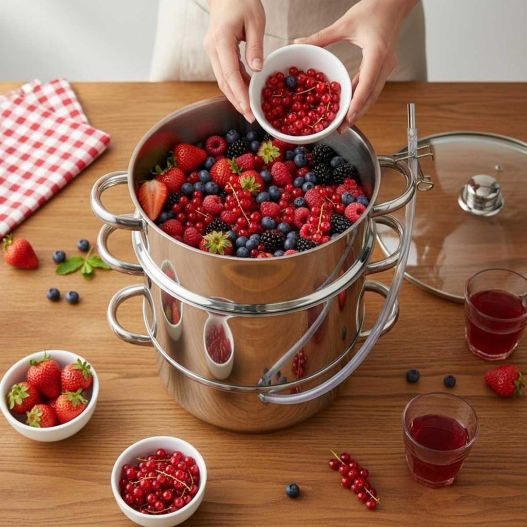Steam Juicer 8L Induction Gas Klausberg Kb-9032 Juice Pot