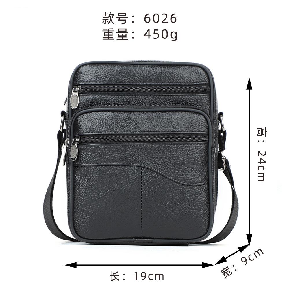 

Leather Men S Crossbody Bag Vertical Retro Shoulder Satchel Large Capacity Commuter Business Travel Shoulder Bag Casual Bag