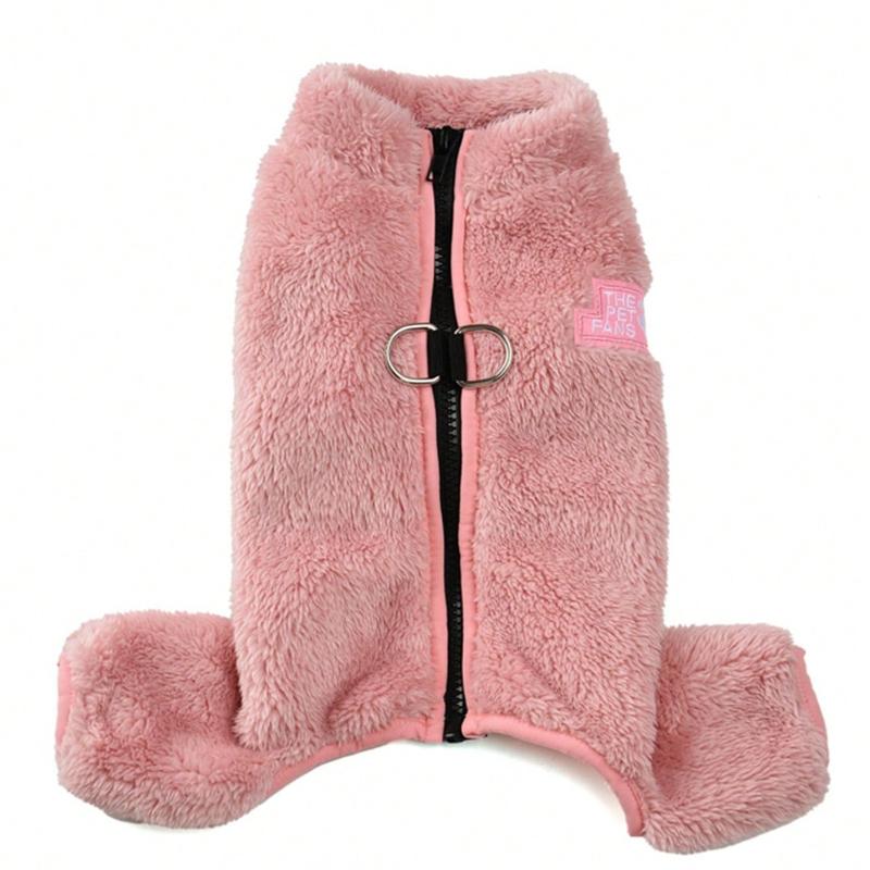 Pet Clothes, Pet Jacket, Warm Fleece Jumpsuit for Small Dogs, Suitable for Winter