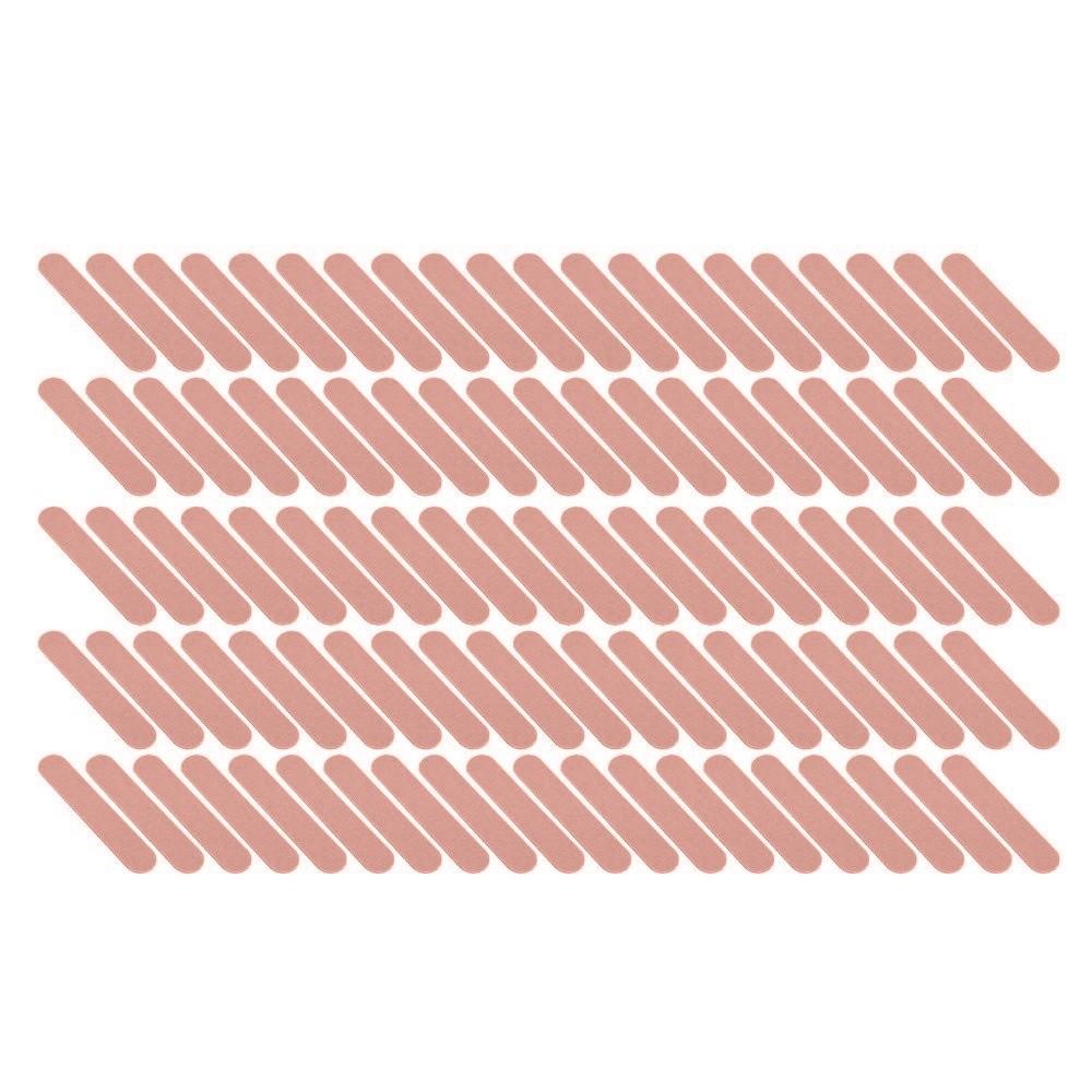 100pcs Wood Board Double Sided Emery Board Double Sided Manicure Nail File Home Use