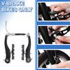 Bicycle Brake Pads 72mm Universal V-Brake Blocks No Noise No Slipping Advanced Nitrile Rubber for Mountain Road Bikes, Set of 2 Pairs with Hex Key an