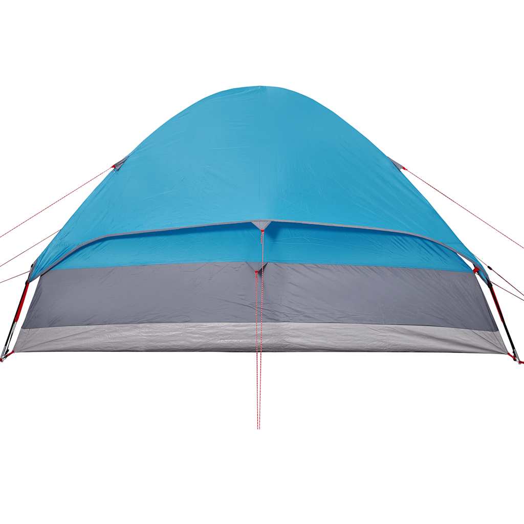 Dome Camping Tent for 4 Persons Blue Waterproof