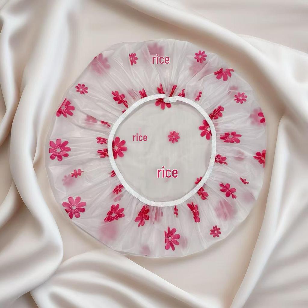 "Assorted PE Shower and Hair Care Caps for Children, Girls, Adults"