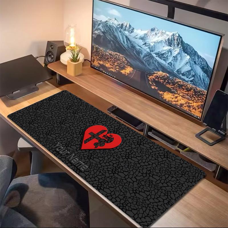 Alpha Romeo Custom Name Large Size Mouse Pad Large Gaming Table Cushion Non-slip Laptop Tablet Big Mousepad XXL Mat Mini PC Playmat With Lock edge